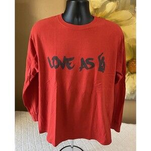 Vintage 1 Of A Kind Love As One Graphic Red Long sleeve Shirt Men’s Size L